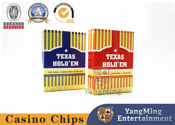 Quality Dezhou Large 2.5 X 3.5 Inches Casino Cards Frosted Plastic factory