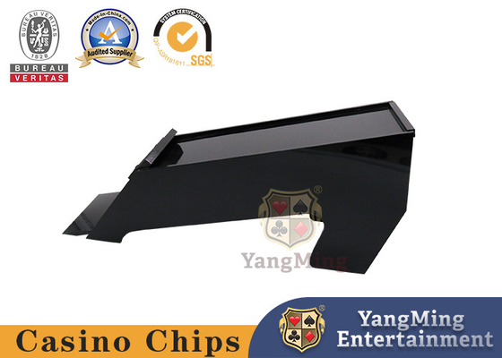 High-quality Acrylic Black Standard Poker Card Dealer Shoe Texas Black Jack Gambling Table Game