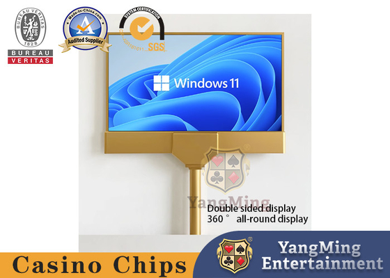 New Ultra-Thin 27'' Baccarat Casino Table Gambling Systems With Double-Sided Display