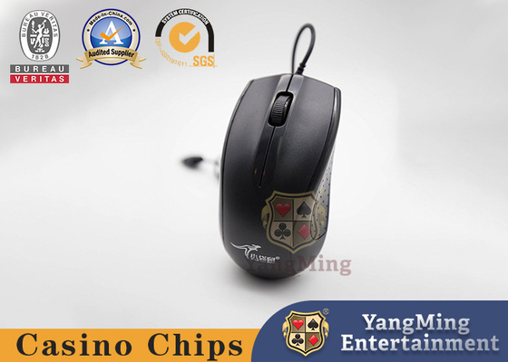 Classic Black USB Interface Silent Mouse For Baccarat Games Poker Tables And Countertops