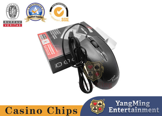 Quality Classic Black USB Interface Silent Mouse For Baccarat Games Poker Tables And Countertops factory