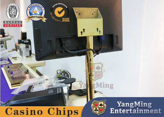 Quality Newly Designed Gold Monitor Bracket Set For Poker Casino Table And Tabletop Games factory