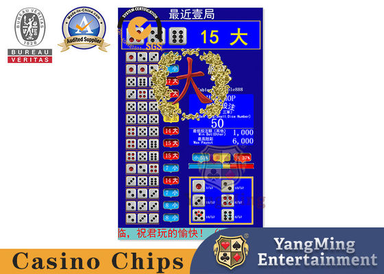 Quality Universal Size Dice Treasure Baccarat Gambling Systems Casino Table Software Displayed In Chinese English factory