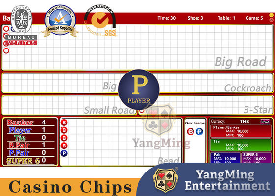 Qualità Tabella internazionale Live Game Display Interface dei sistemi di gioco del baccarat Lucky Six System Software Poker fabbrica