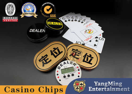 Qualidade Cartão de Posicionamento Oval de Ouro International Bull Poker Table Game Acessórios Personalizados fábrica