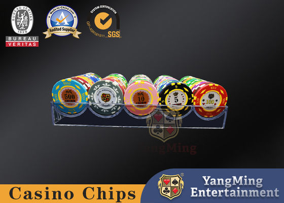 Quality Fully Transparent Casino Chip Box Baccarat Texas Tabletop With Cover Chip Case factory