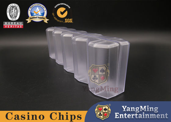 Qualität ABS Diamant 45mm Poker Chip Box Frosted Plastik individuell 100 Stück Gehäuse Fabrik