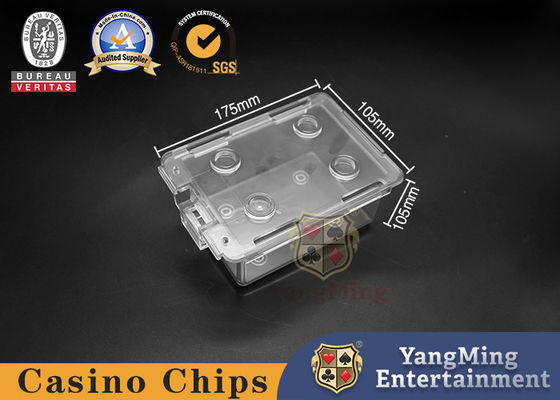 Chất lượng 2 cặp của hộp quà acrylic Poker loại bỏ người giữ tùy chỉnh dày Poker Game Thẻ bàn nhà máy