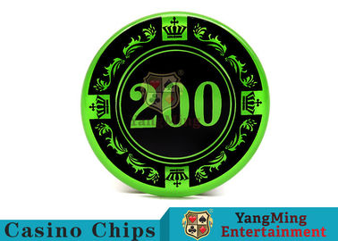 12g Colorful Casino Quality Poker Chips With Crown Screen Convenient To Carry