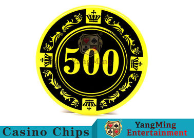 12g Colorful Casino Quality Poker Chips With Crown Screen Convenient To Carry