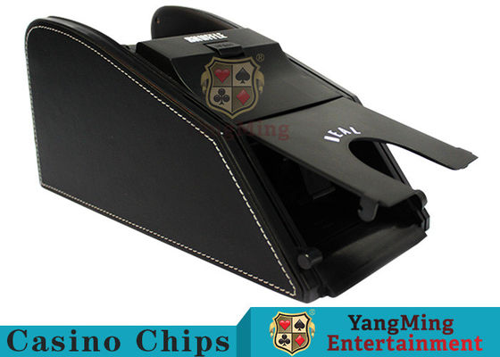 คุณภาพ อัจฉริยะอัตโนมัติแจ็คสีดำรองเท้าสำหรับการพนันไพ่บาคาร่าตัวแทนจำหน่ายบัตร Shuffler ส่งบัตร โรงงาน