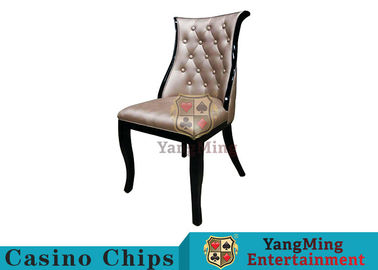 New Design Korean Style Casino Gaming Chairs High - Density With Oak Frame