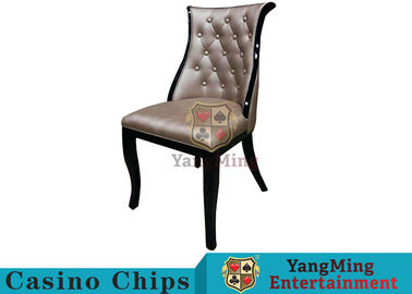 New Design Korean Style Casino Gaming Chairs High - Density With Oak Frame