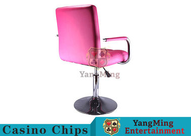 Soft Casino Bar Stools / Gaming Office Chair With Footrest Arc Chassis Design