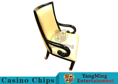 Elegant Casino Gaming Chairs With Metal Legs And European Radian Handrails