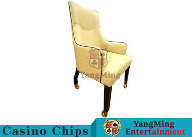 Good Elasticity Blackjack Casino Gaming Chairs Easy To Move With Carpet Pulley