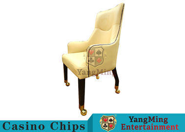 Good Elasticity Blackjack Casino Gaming Chairs Easy To Move With Carpet Pulley