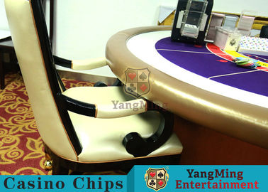 Comfortable Casino Gaming Chairs / Solid Wood Chair Internal High - Density Sponge
