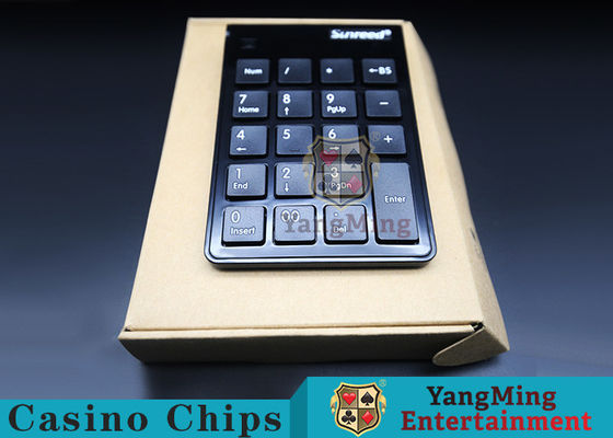 Qualität Drahtlose numerische Tastatur schwarzes der Farbbakkarat-spielende System-2.4G USB Fabrik