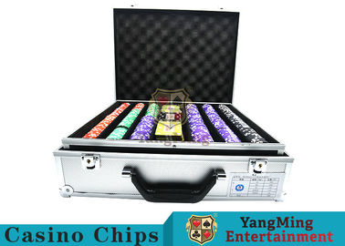 Stripe Suited Casino Poker Chip Set , 12g Poker Chip Sets With Denominations