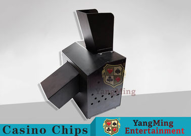 Black Automatic Casino Game Accessories For Cutting Off Broken Poker Cards