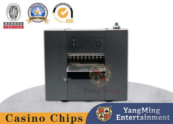 High Speed Automatic Casino Playing Card Shredding Machine Original Black Metal Material