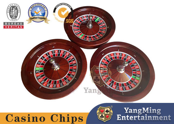 Qualità Gioco da tavolo di poker su misura a mano di roulette manuale americana Diametro di legno massello 82 cm fabbrica