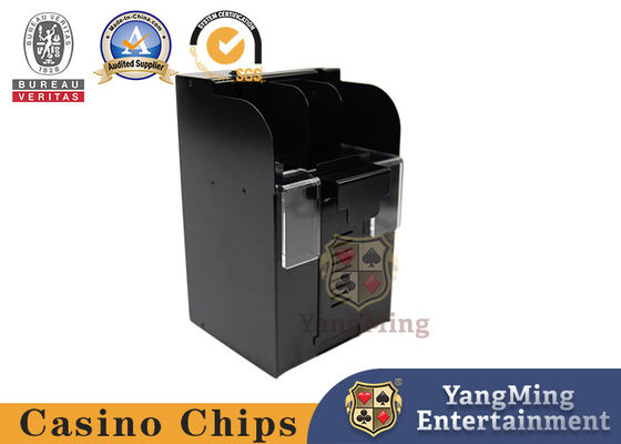 Qualité Machine à mélanger les cartes de casino résistante à l'usure Black Metal Texas Hold'Em huit decks de cartes de poker Casino mélangeur automatique de cartes usine