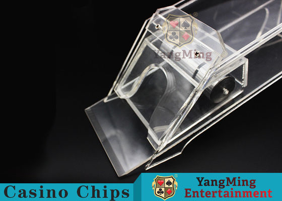 Qualität transparenter Acrylkarten-Schuh des kasino-1.2kg mit ausgezeichnetem hellem Getriebe Fabrik