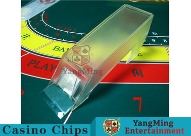 Poker Game 8 Decks Playing Cards Shoe Frosted Shuffler Casino Card Shoe Thick High - Density Plexiglass Dealer Card Shoe
