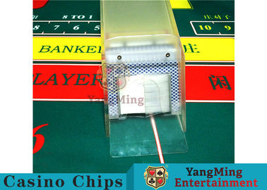 Poker Game 8 Decks Playing Cards Shoe Frosted Shuffler Casino Card Shoe Thick High - Density Plexiglass Dealer Card Shoe