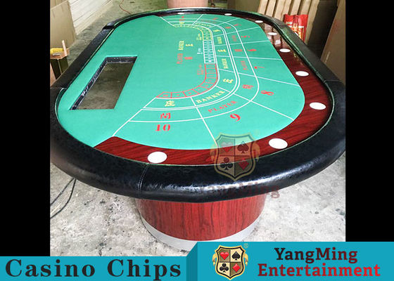 Qualità Baccarat Standard Fod Poker Table per 9 giocatori 80 pollici Baccarat Poker Table con sublimazione termica stampa personalizzata fabbrica