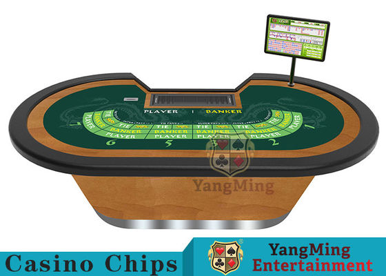 Qualità Baccarat Standard Fod Poker Table per 9 giocatori 80 pollici Baccarat Poker Table con sublimazione termica stampa personalizzata fabbrica