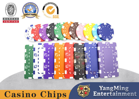 11.5g New ABS Plastic Texas Baccarat Casino Table No Value Poker Multi Color Poker Chip Customizable