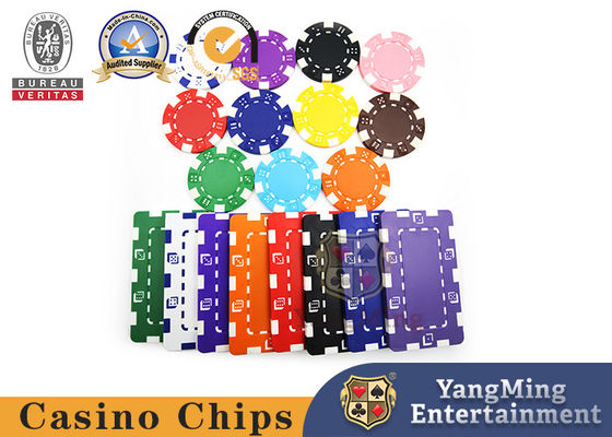 11.5g brand new multi-color chips ABS plastic Texas Baccarat Casino can be customized