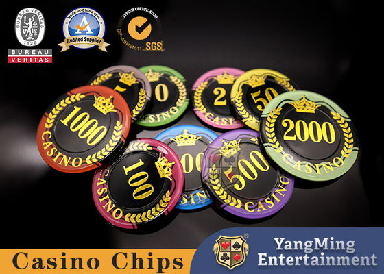 Design anti-counterfeiting chips acrylic hot stamping casino baccarat playing cards
