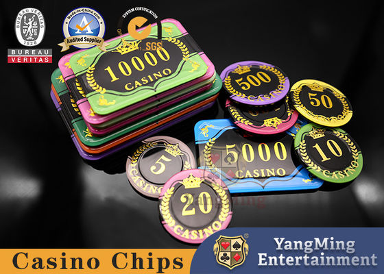 Chất lượng Thiết kế chip chống giả mạo acrylic dán nóng thẻ chơi baccarat casino nhà máy