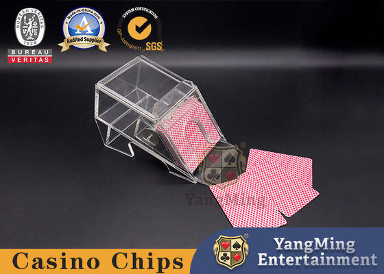 গুণ নতুন ক্লিয়ার এক্রাইলিক পোকার শফলার এবং পোকার কার্ড ডিলিং জুতোর দড়ি Baccarat সিস্টেম কারখানা