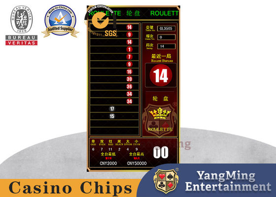 Casino Gambling Machine Baccarat Dragon Tiger Roulette Display Screen Of Poker Chips Games