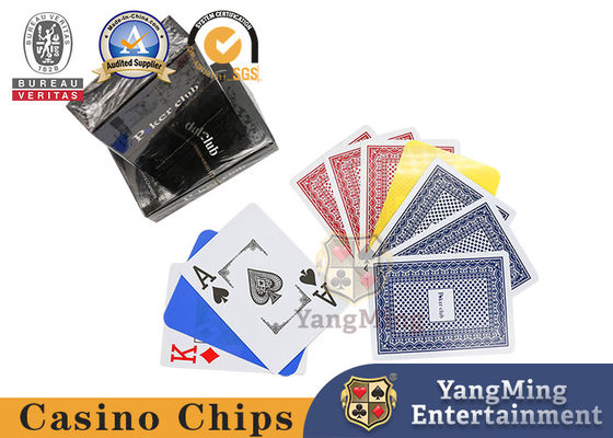 Qualità Carta da gioco di plastica del poker della scatola nera della grande stampa 280gsm del PVC per Texas Poker Game fabbrica