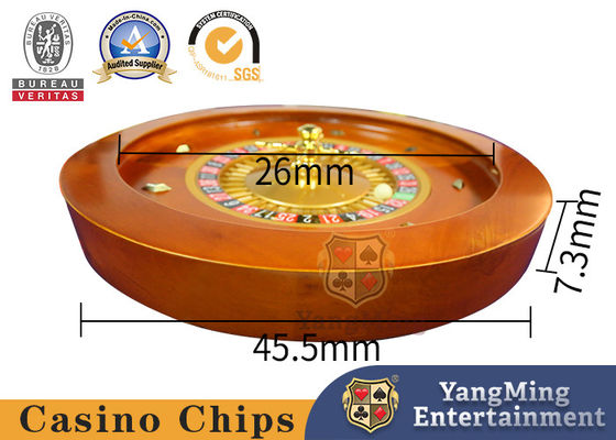 Jakość Krajowy 45cm Solid Wooden Manual Roulette Casino Poker Game Wooden Roulette fabryka