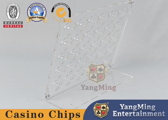 Brand New 30 Piece Poker Chip Holder Round Design Macau Casino Table Chip Holder