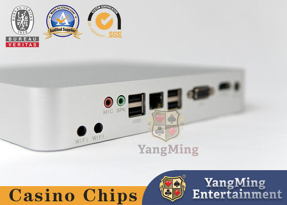 Quality Silver Mini Computer Console Poker Casino Table Accessories Baccarat Game System Host factory