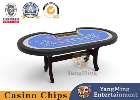 الجودة يمكن تخصيص طاولة القمار لطاولة البوكر القابلة للطي لـ 8 أشخاص على شكل H-Leg حديثًا مصنع