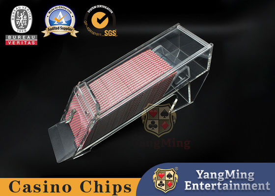 Qualität Vollständig transparente Baccarat Casino Dealer 8 Paare Poker Casino Tischhändler Schuhe Fabrik