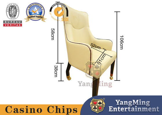 Ποιότητα Καρέκλα πόκερ για τζόγο από ατσάλι με μεταλλικό στροβίλο από δέρμα εργοστάσιο