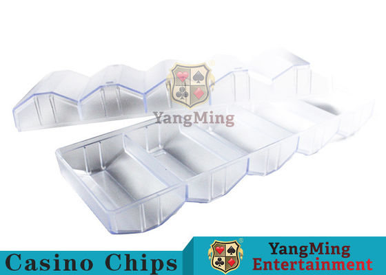 Transparent Acrylic Poker Chip Holder Touch Smooth Body Matte 14g Chip Set Carrier