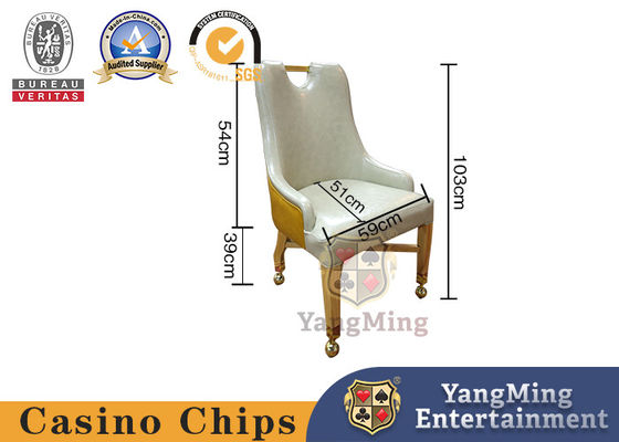 Qualità Baccarat Casinò Metal Sliding Wheelchair Poker Club Gioco da tavolo giocatori sedia con braccioli fabbrica