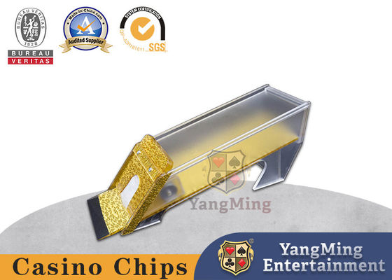 Qualität Plattform-Schürhaken-Kasino-Tabellen-Händler Texas Poker Baccarat Polished Golds 8 nehmen kundenspezifisches an Fabrik