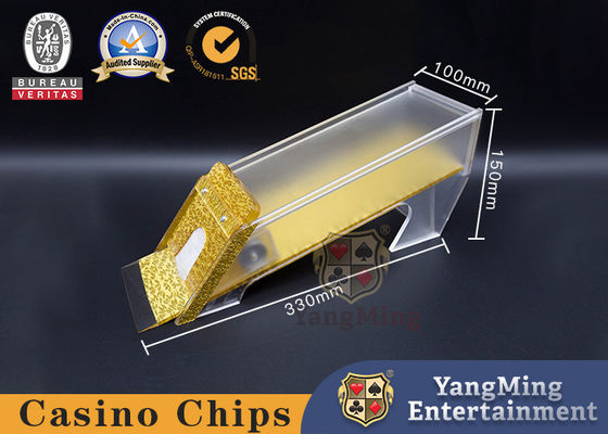 Qualität Plattform-Schürhaken-Kasino-Tabellen-Händler Texas Poker Baccarat Polished Golds 8 nehmen kundenspezifisches an Fabrik